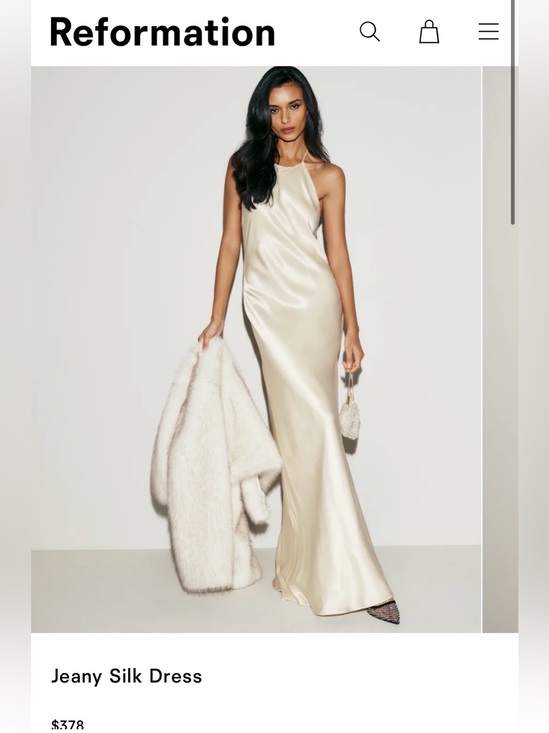 Reformation Dresses & Skirts - Reformation Jeany Silk Dress in Champagne